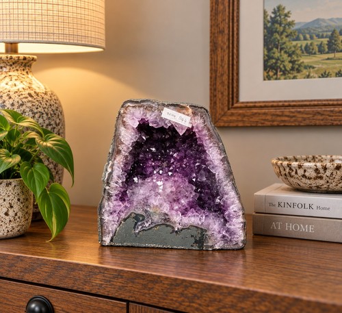 Amethyst crystal geode - amethyst,