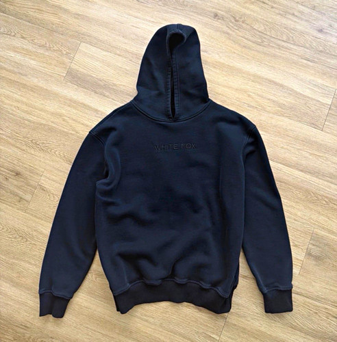 White fox black pullover - white,