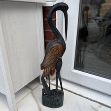 Hand-carved Wooden Crane/