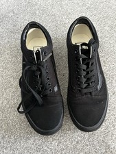 Black Vans Old Skool Trainers – Size UK 5