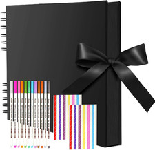 Scrapbook Photo Album 80 Black