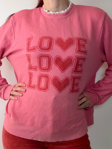 Pink love heart jumper next - pink,
