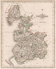 Antique county map of