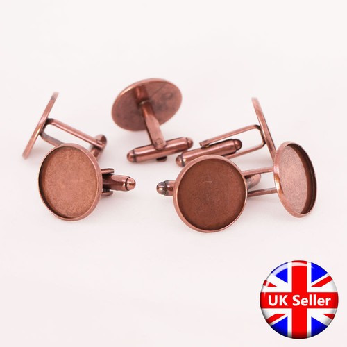 Antique copper cufflink - copper,