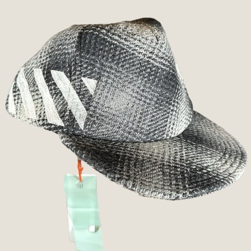 Off white cap diagonal check - off-white,