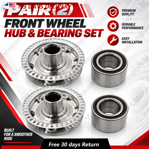 Pair front wheel - front, hub