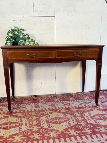 Inlaid mahogany writing - inlaid,