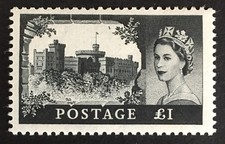 QEII 1959 Wilding Castle £1