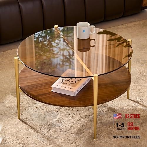 Round glass coffee - round,