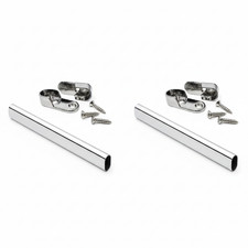 2 Pack Premium Oval Steel