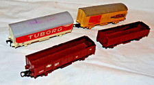 x4 Lima Long Wheel Base Van/ Open Wagon Wagons OO/HO VGC 1 needs couplings 1:87