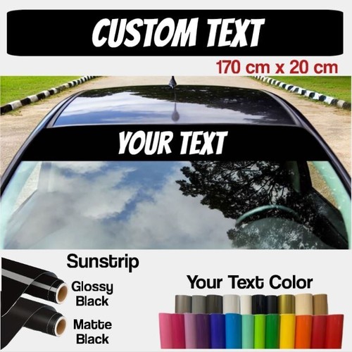 Custom sunstrip windscreen - custom,