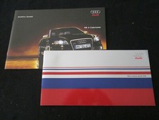 2003 Audi S4 B6 Sedan Avant & 2006 RS-4 Cabriolet B7 GERMAN Brochure Catalog Set