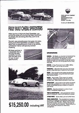 CHESIL SPEEDSTER 356 brochure sheet - c1991