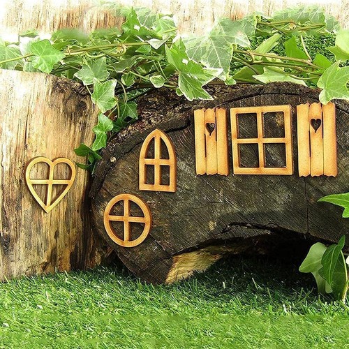 6pcs wooden fairy garden - fairy,