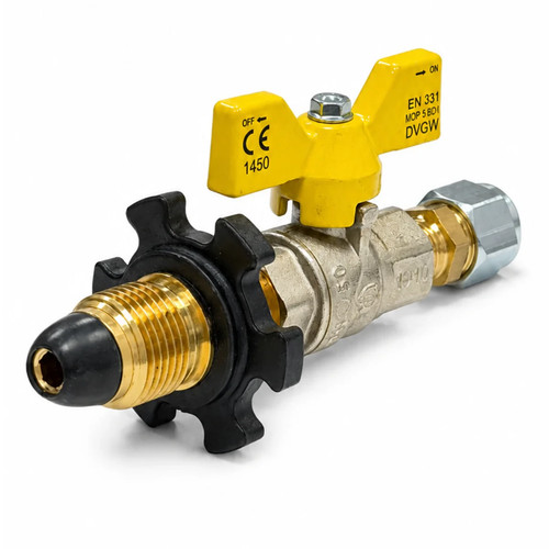 Lpg gas shut off ball - g1/4,