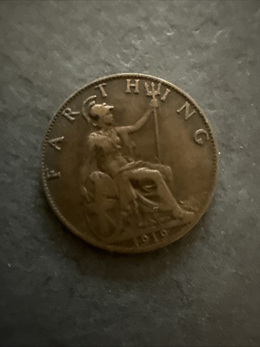 1919 king george farthing - george, v