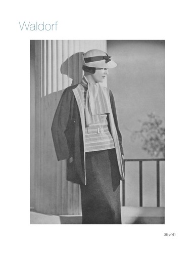 Art deco 1930s knitting - art,