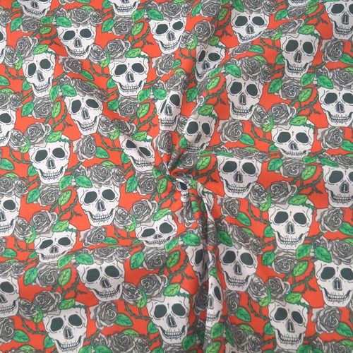 Polycotton fabric halloween - fabric,