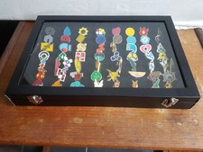 Pokemon Gym Badges with Glass Lid Display - 58 Pins Perfect for Cosplay