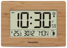 Radio Control Wall Clock or Desk Clock  Large LCD UK & Ireland Version
