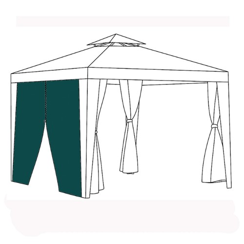 Green replacement gazebo - green,