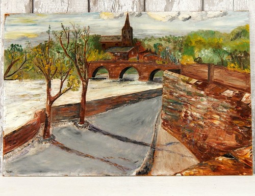 Vintage large oil - large, on