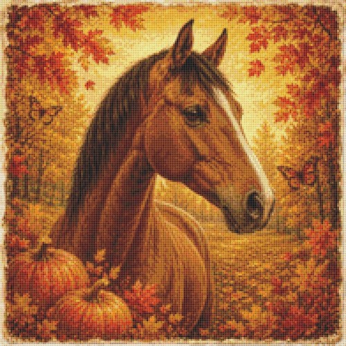 Anglo arab horse - anglo-arab, autumn