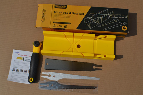 Miter box and - box, saw