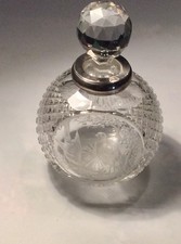 Victorian Cut Glass Engraved