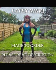 Latex dress transparent blue - dress,