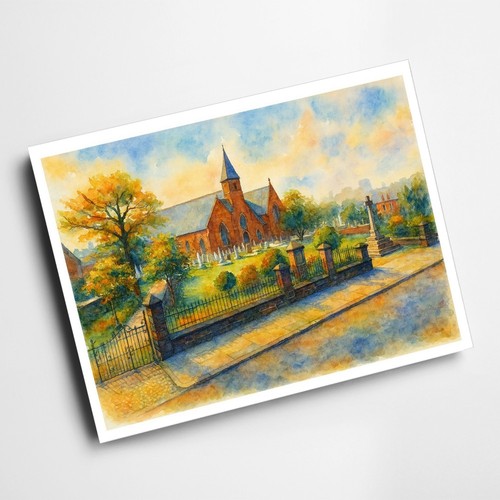 Print parish church war - print,