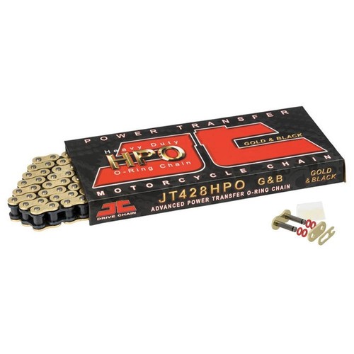 Gold ring chain 428 pitch - ring,