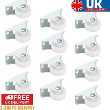 12 Pcs Fixed Castor Wheels for Furniture Cabinet Small Casters Non-Swivel 25MM