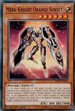 EXFO-EN016 MEKK-KNIGHT ORANGE SUNSET COMMON 1ST EDITION YuGiOh CARD