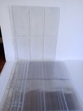 A4 Album Plastic Wallets 6/6.5cm x 13cm. Lot of 10 Unused.