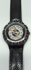 1994 Scuba 200 Swatch Watch Squiggly SDB104 in black worn twice