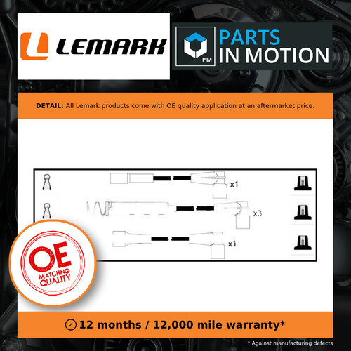 Leads ignition cables set - ignition,