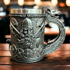 Viking Longship Norse Tankard