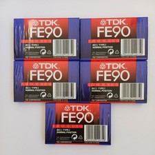 Tdk fe90 blank audio cassette - blank,