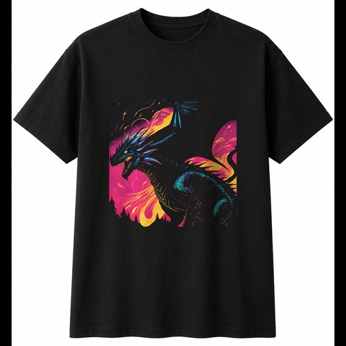 Colourful wyvern with - with, sparks