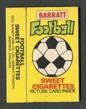 BARRATT "FOOTBALL ACTION 1977" EMPTY SWEET CIGARETTE PACKET CANDY STICKS HULL