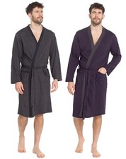 Mens Dressing Gown Jersey Robe