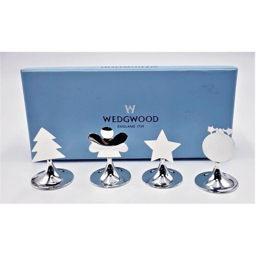 Wedgwood set 4 metal - of,