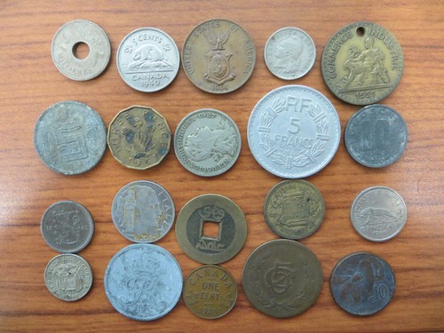 Old foreign coin lot - old, 20