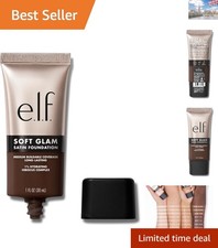 Soft Glam Foundation - Long-Lasting  Liquid, Satin Finish, 65 Rich Neutral
