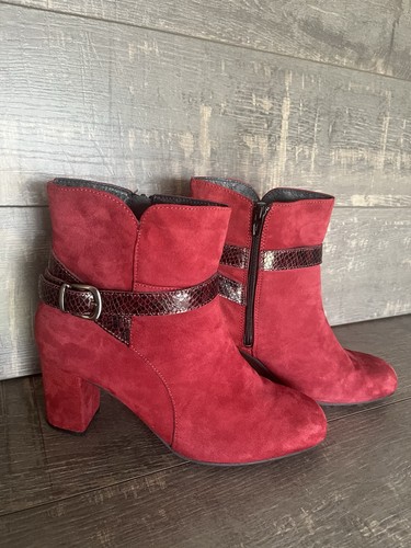 Eric michael red suede ankle - michael,