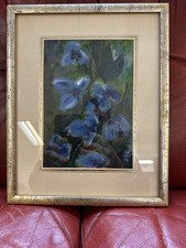 Vibrant Blue Flowers Painting