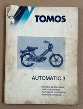 GENUINE TOMOS FACTORY WORKSHOP REPAIR SERVICE MANUAL AUTOMATIC 3 MOPED SCOOTER