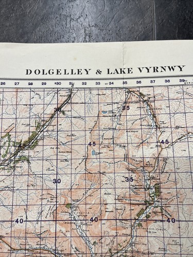 Vintage ordnance survey 1932 - vintage,
